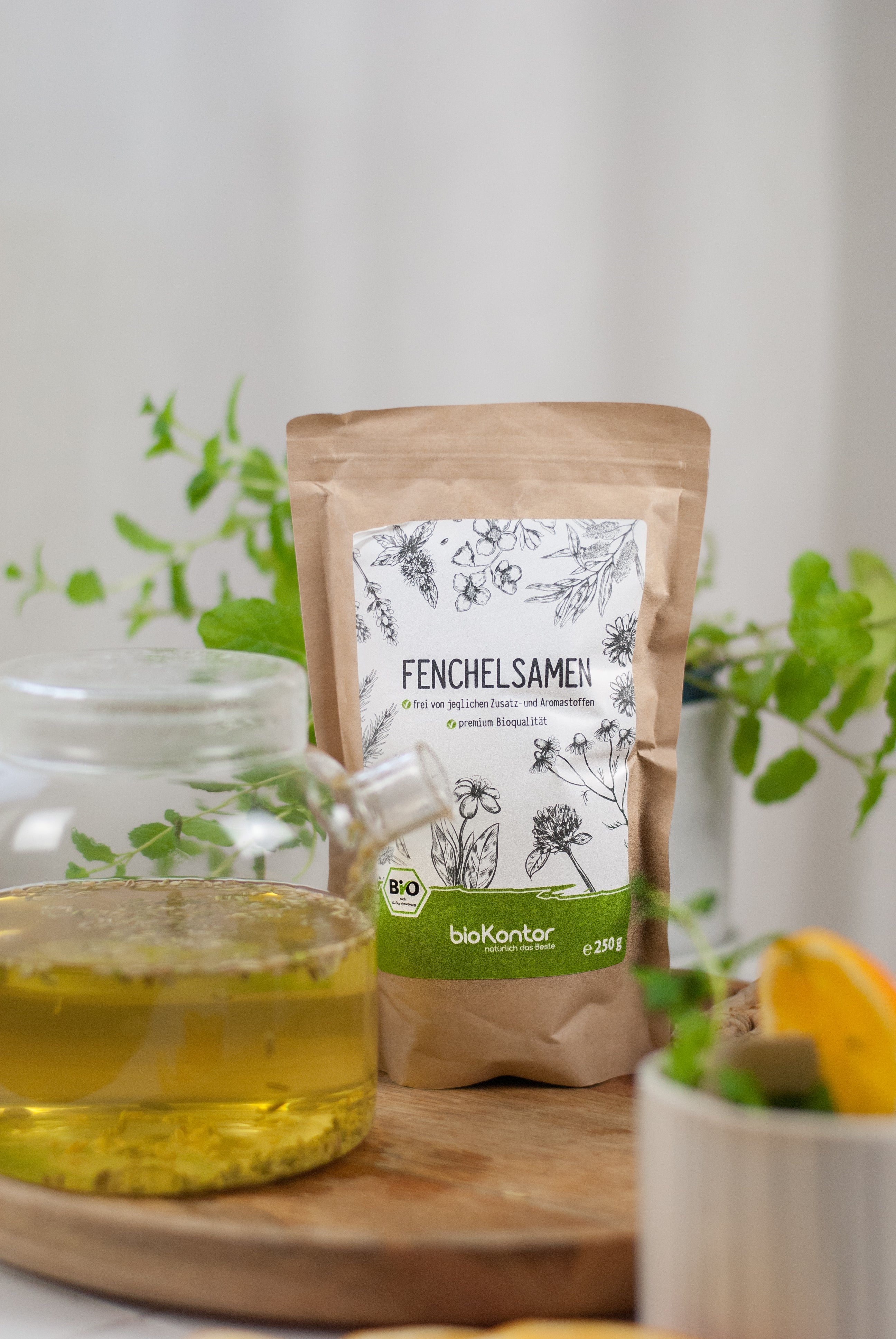 Fencheltee mit Honig