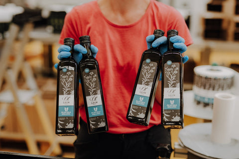 Leinöl der Ölmühle Solling im Versand