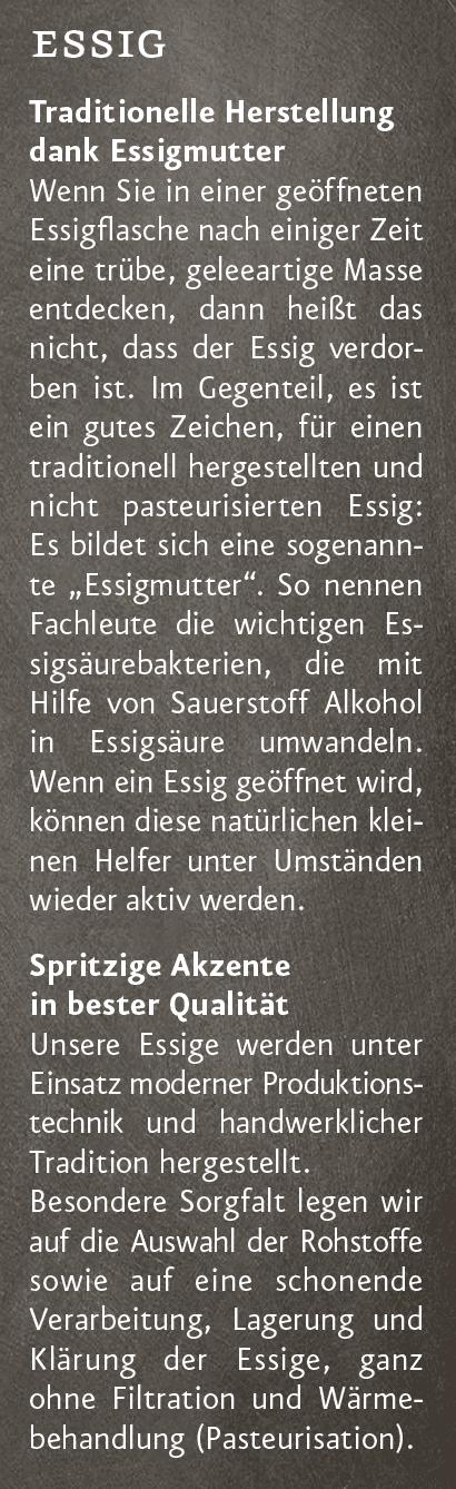 Bio Condimento Bianco Ölmühle Solling Info