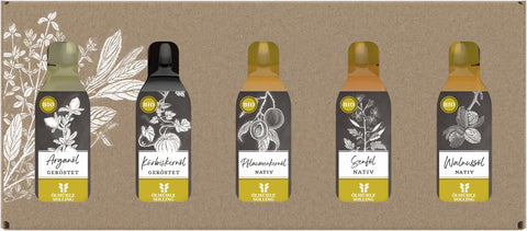 Kernige und nussige Renner Geschenkset mi 5x 20 ml Flaschen