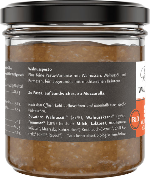 Bio Walnussesto 110 g Zutaten, Ölmühle Solling