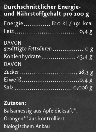 Apfel Orangen Balsamessig 250 ml