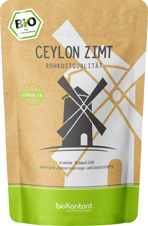 Ceylon Zimtpulver bio lose Doypack