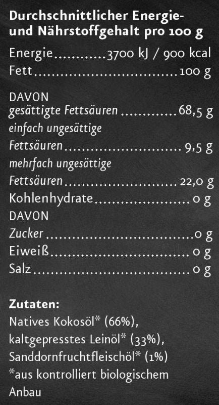Cocolino Nährwertangaben