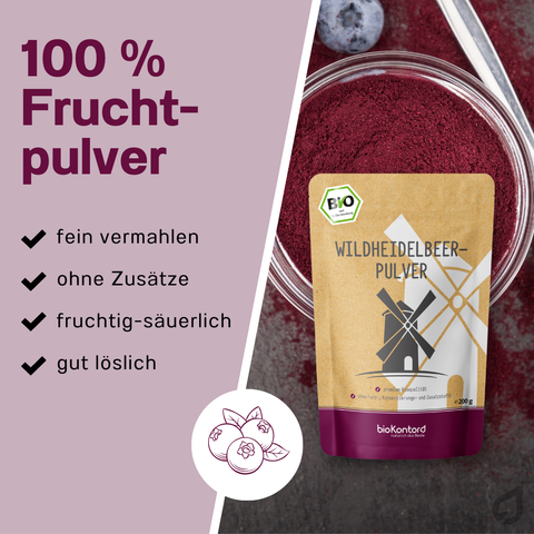Wildheidelbeerpulver bio