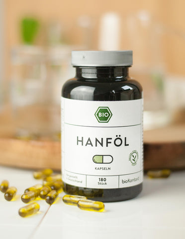 Bio Hanföl Kapseln - vegan