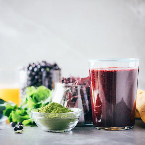 Heavy Metal Detox Smoothie Set nach Anthony William - BIO GerstengrasSAFTpulver 100 g, Wildheidelbeerpulver 200 g, Spirulinapulver 250 g, Dulseflocken 50 g