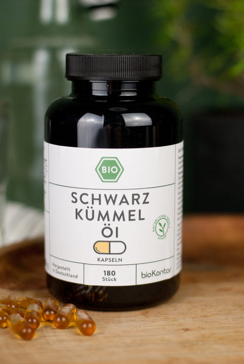 Schwarzkümmelöl Kapseln bio vegan