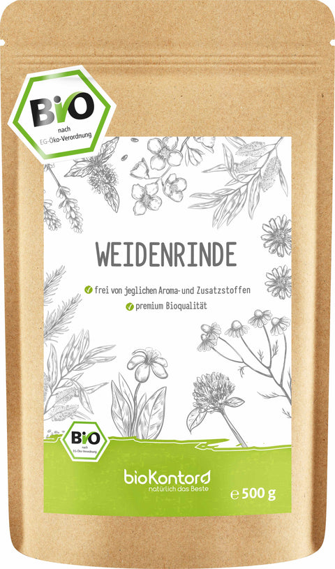 Weidenrinde bio geschnitten Doypack 500 g