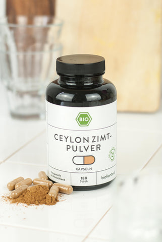 Bio Ceylon Zimtpulver Kapseln - vegan