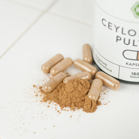 Bio Ceylon Zimtpulver Kapseln - vegan