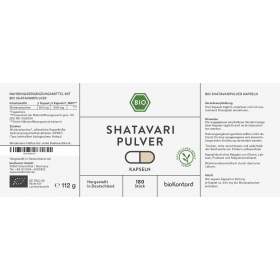 Bio Shatavari Kapseln von bioKontor, 180 vegane Kapseln ohne Gelatine