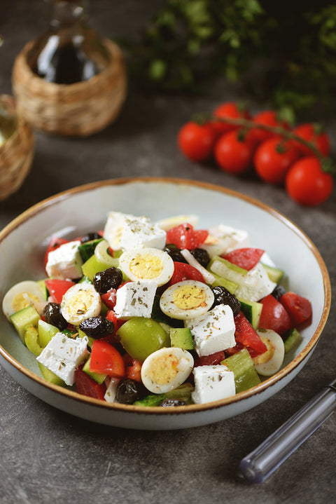 Griechischer Salat mit bio Oregano