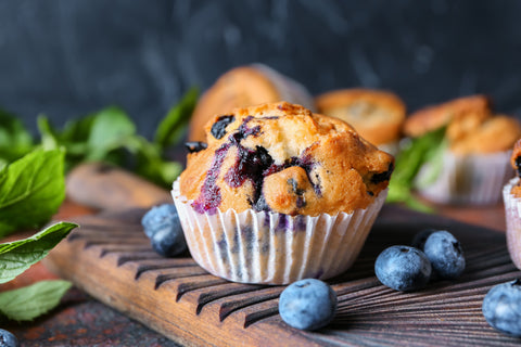 Mandelmehl-Blaubeer-Muffins - bioKontor