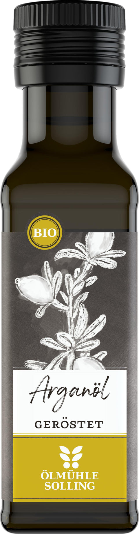 Bio Arganöl geröstet 100 ml Ölmühle Solling in UV-geschützter Braunglasflasche