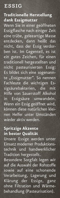 Weißweinessig Info trandiotinelle Essigherstellung
