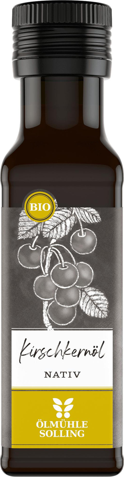 Bio Kirschkernöl 100 ml nativ in UV-geschützter Braunglasflasche