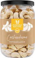 Bio Cashewkerne 330 g in Schrauglas verpackt