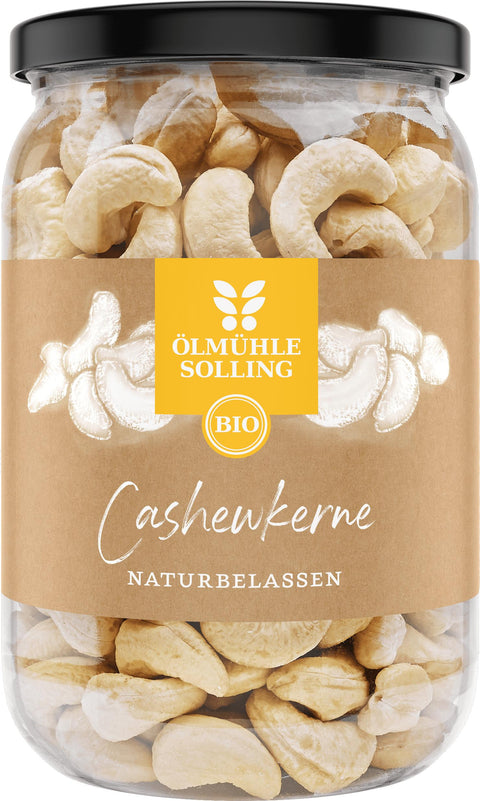 Bio Cashewkerne 330 g in Schrauglas verpackt