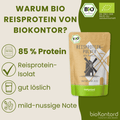 Besonderheiten bio Reisprotein von bioKontor