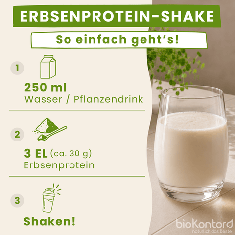 Bio Erbsenprotein Pulver