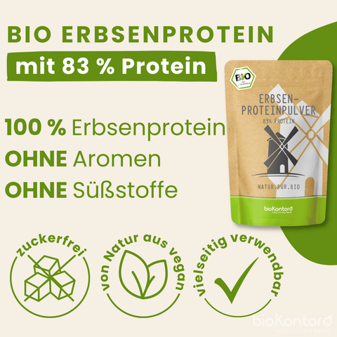 Bio Erbsenprotein Pulver