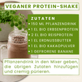 Bio Erbsenprotein Pulver