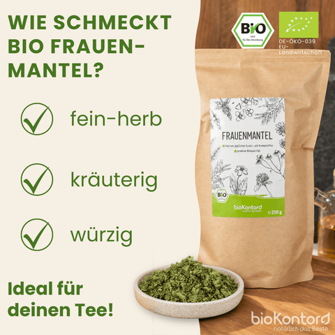 Geschmack des bio Frauenmanteltees von bioKontor