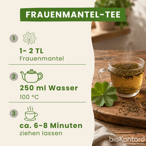 Einfaches Teerezept für bio Frauenmantel Tee von bioKontor