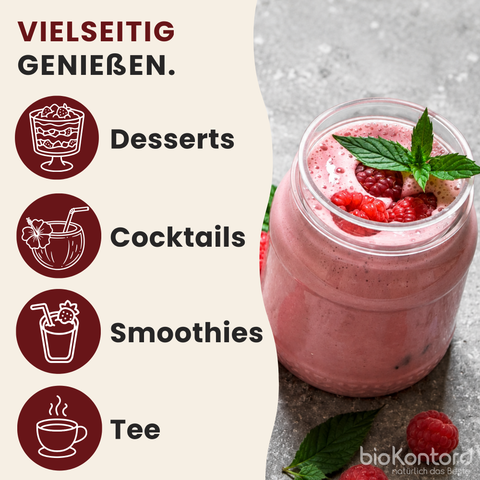Anwendungsmöglichkeiten der bio Hibiskusblüten von bioKontor