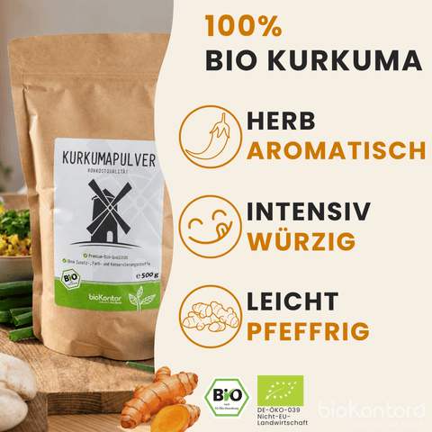 Geschmack des bio Kurkumapulvers von bioKontor
