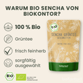 Produktmerkmale des bio Sencha-Tees von bioKontor