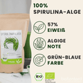 Eigenschaften und Geschmack des bio Spirulinapulvers von bioKontor