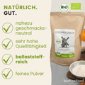 Eigenschaften der der gemahlenen bio Flohsamenschalen von bioKontor