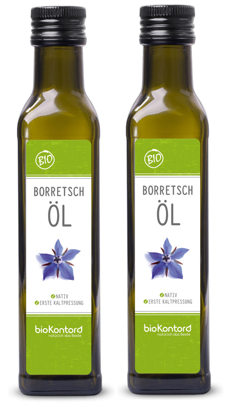 Borretschöl 2x250 ml Flasche UV-geschützt