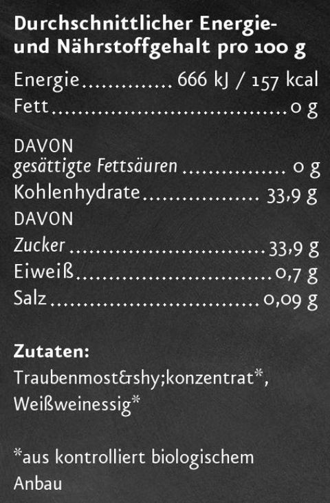 Bio Condimento Bianco Ölmühle Solling Nährwerte