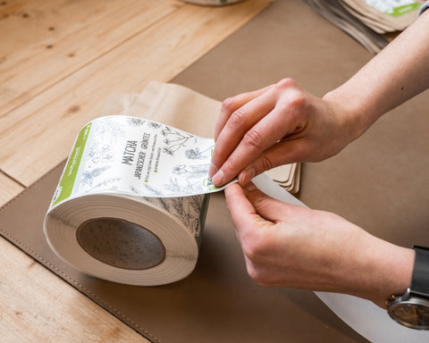 Etikettierung per Handyy bei bioKontor