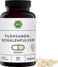 Flohsamenschalen Pulver Kapseln 360 Stück bio vegan in PET-Dose UV-geschützt