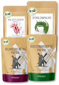 Heavy Metal Detox Set mit Dulse, Spirulina, Gerstengrassaft, Wildheidelbeere