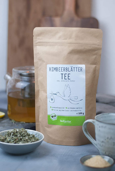 Bio Himbeerblättertee lose im Doypack von bioKontor