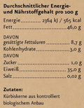Bio Kürbiskerne 350 g Nährwerte
