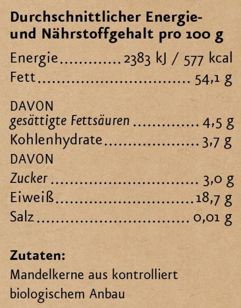 Mandeln BIO 350 g - Ölmühle Solling