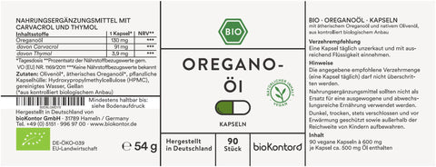 Oregano Öl Kapseln 90 Stück