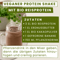 Rezept veganer Proteinshake mit Reisprotein von bioKontor