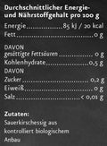 Bio Sauerkirschessig Ölmühle Solling Nährwerte