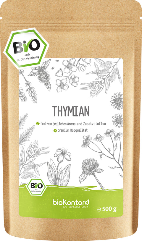 Thymian geschnitten bio lose im Zip-Beutel 500 g