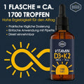 Vitamin D3 K2 Tropfen - Dosierung - native goods