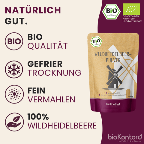 Wildheidelbeerpulver bio