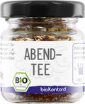 bio Abendtee von bioKontor - Produktvorschau im 10-Gramm-Glas