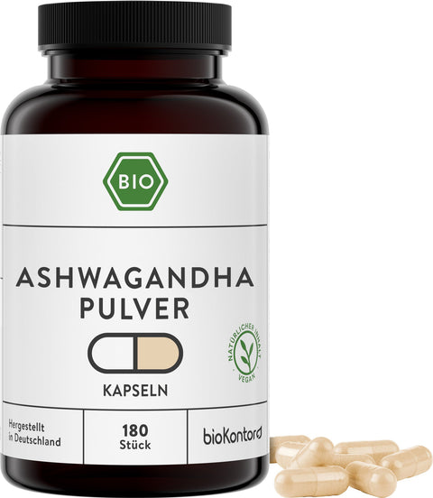 Bio Ashwagandha Kapseln - vegan - bioKontor